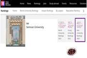 Consecutive brilliance of Semnan University in Times ranking